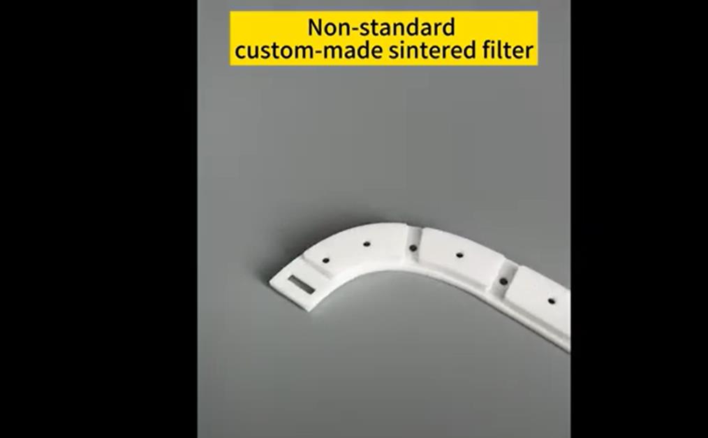 Non-standard custom-made sintered filter